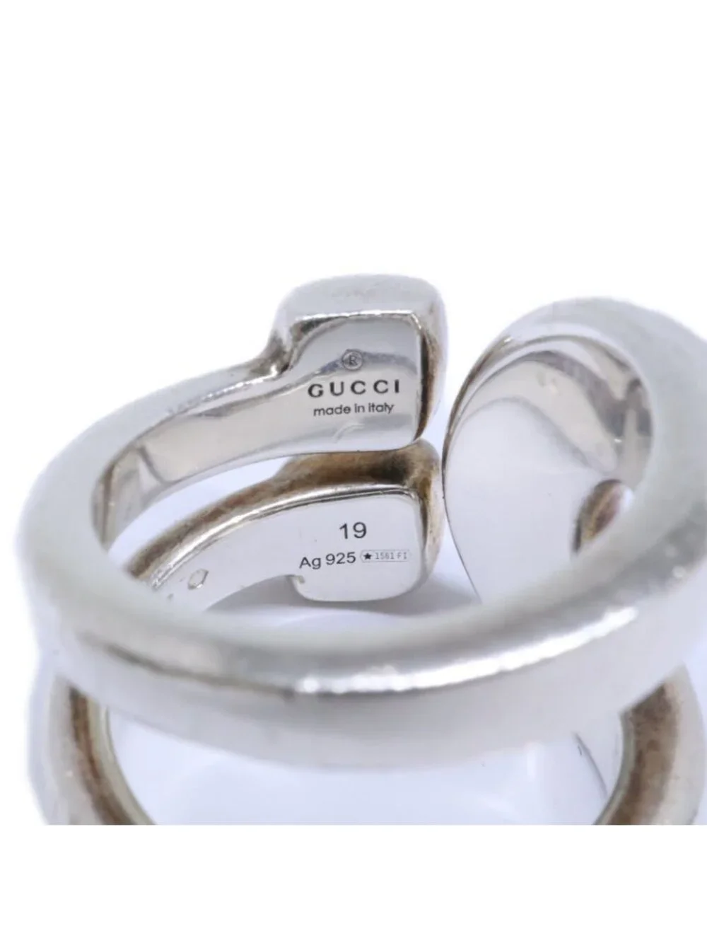 Gucci Horsebit 19 Ring Silver